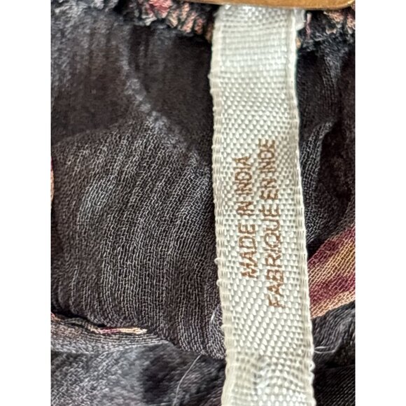 Free People Women's Forget Me Not Sheer Short Paisley Dress Size Large Bohemian - Picture 9 of 9